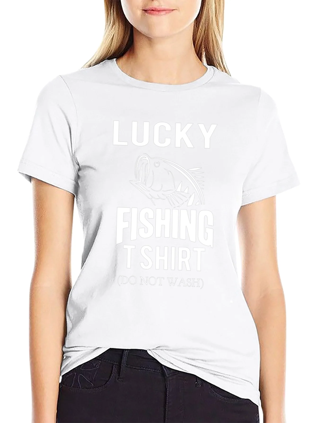 Lucky Fishing T-Shirt - Do Not Wash Funny Tee