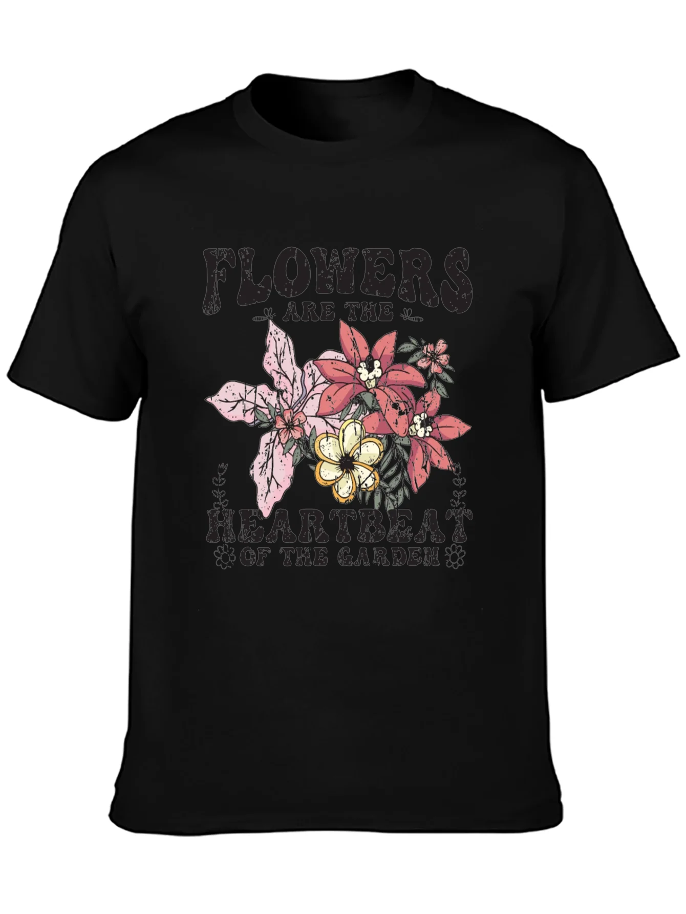 Flowers Heartbeat Garden T-Shirt